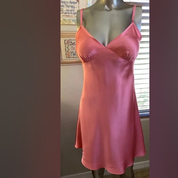 Vintage Y2K 100% Silk Slip Dress Backless Silk Dress Satin Slip Dress Tie Back S - Picture 9 of 12